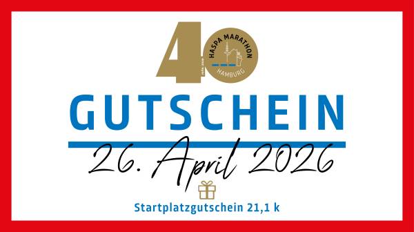 Startplatzgutschein Haspa Halbmarathon Hamburg 2026