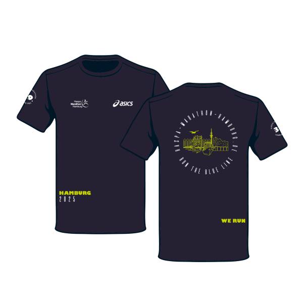 Merchshirt Haspa Marathon Hamburg 2025 - Dunkelblau